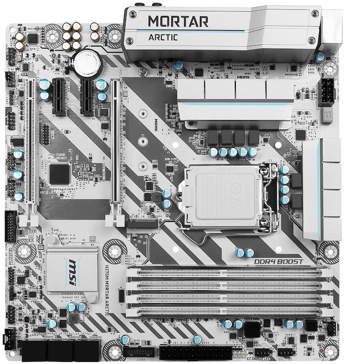MSI H270M MORTAR ARCTIC, 7700K