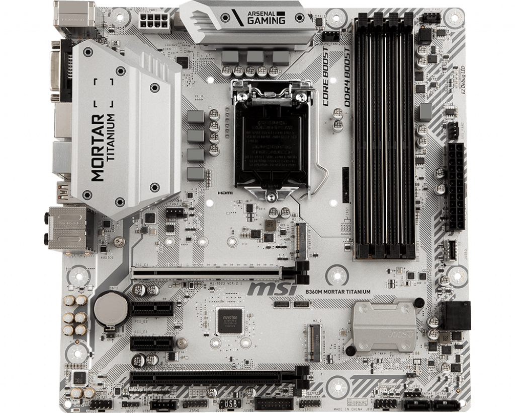MSI B360M MORTAR TITANIUMのUSBポートを設定する