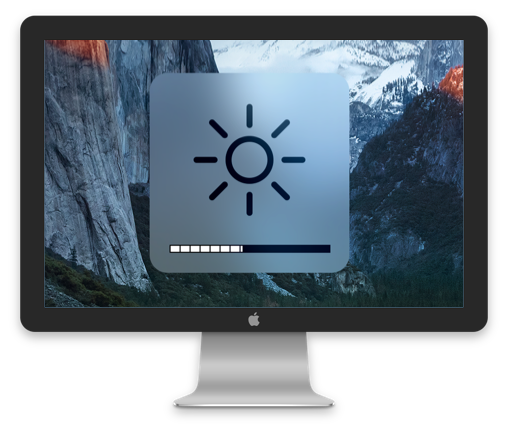 Appleキーボードの☀︎キーで明るさ調整する