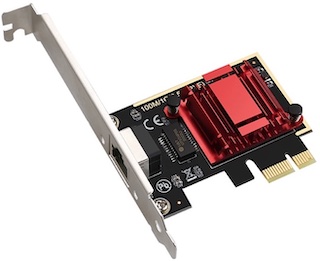 RTL8125B搭載の2.5GbE PCIeカード